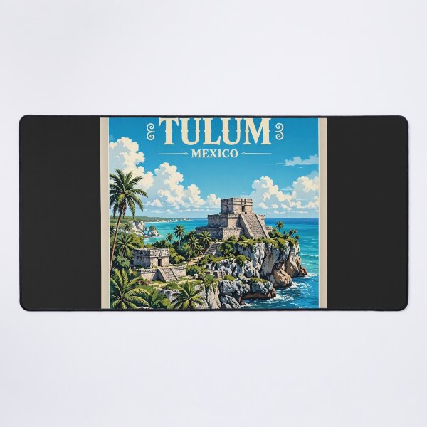 Aperçu de l'œuvre Mexique — Tulum — Ruines des Caraïbes créée et vendue par DibujandoPorfa.