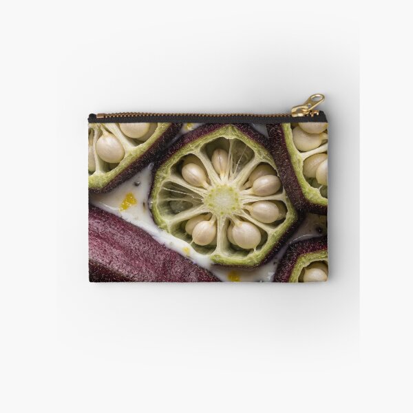 Item preview, Purple Okra Seeds Against Lemon Yogurt designed and sold by ASSEMBLE WONDER.