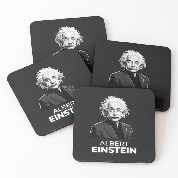 Item preview, Albert Einstein Genius Portrait Black And White Illustration    designed and sold by Owcomm.