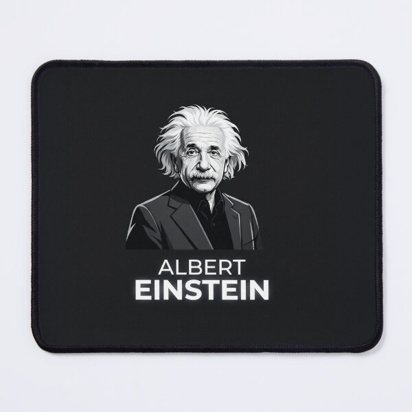 Item preview, Albert Einstein Genius Portrait Black And White Illustration    designed and sold by Owcomm.