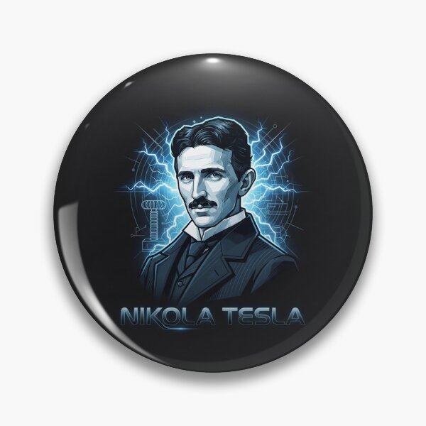 Item preview, Nikola Tesla Electric Genius Portrait designed and sold by Owcomm.