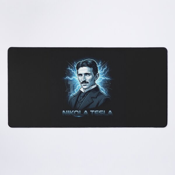 Item preview, Nikola Tesla Electric Genius Portrait designed and sold by Owcomm.