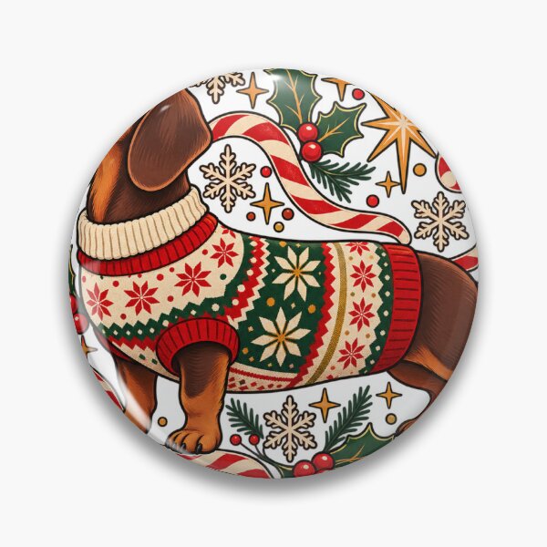 Artikelvorschau, Weihnachten mit Dackel – Retro-Weihnachtshund entworfen und verkauft von aseel9.