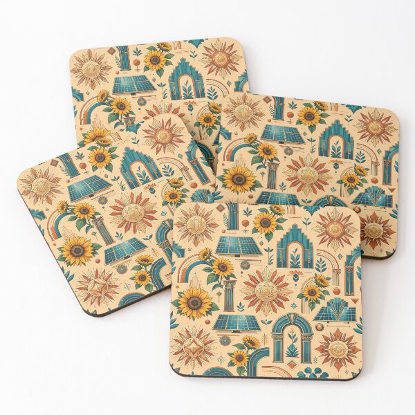 Item preview, Solar Punk Paradise — Retro Futurist Sun Pattern | Hashola Designs designed and sold by Hashola Designs.