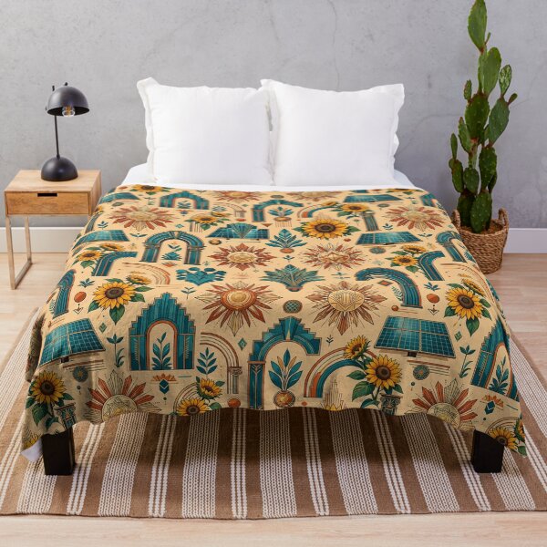 Item preview, Solar Punk Paradise — Retro Futurist Sun Pattern | Hashola Designs designed and sold by Hashola Designs.