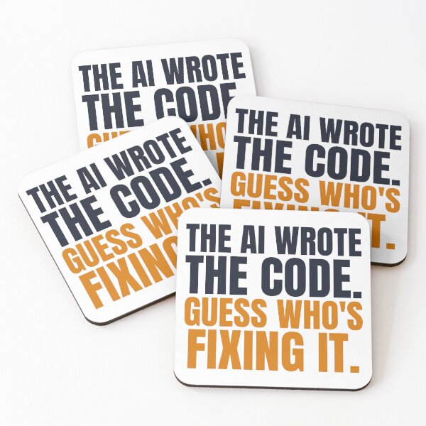 Artikelvorschau, Die KI hat den Code geschrieben, ratet mal, wer ihn repariert – Entwicklerhumor entworfen und verkauft von AutomationDataCamp LLC.