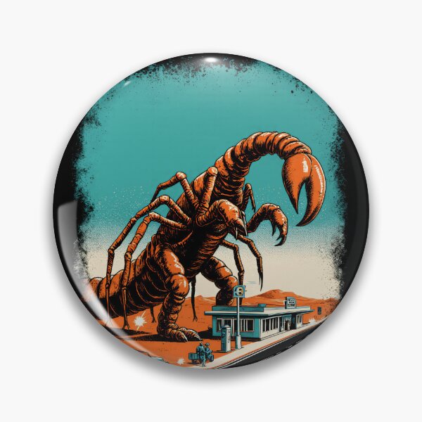 Item preview, Terror of the Dunes Giant Scorpion Retro B Movie Poster designed and sold by Stupid Shirts.