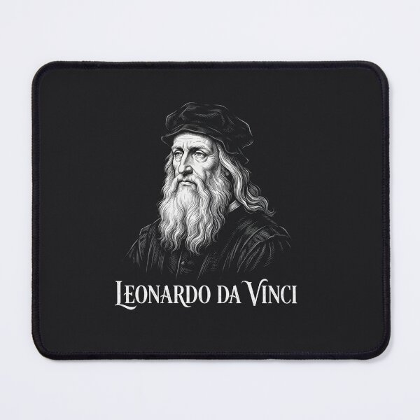 Item preview, Leonardo da Vinci Renaissance Master Portrait Illustration designed and sold by Owcomm.