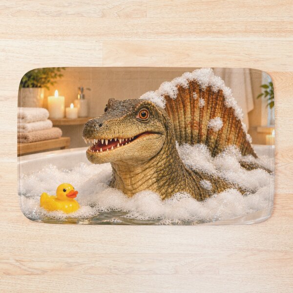 Item preview, Smiling Spinosaurus Bubble Bath designed and sold by Sillytoe.