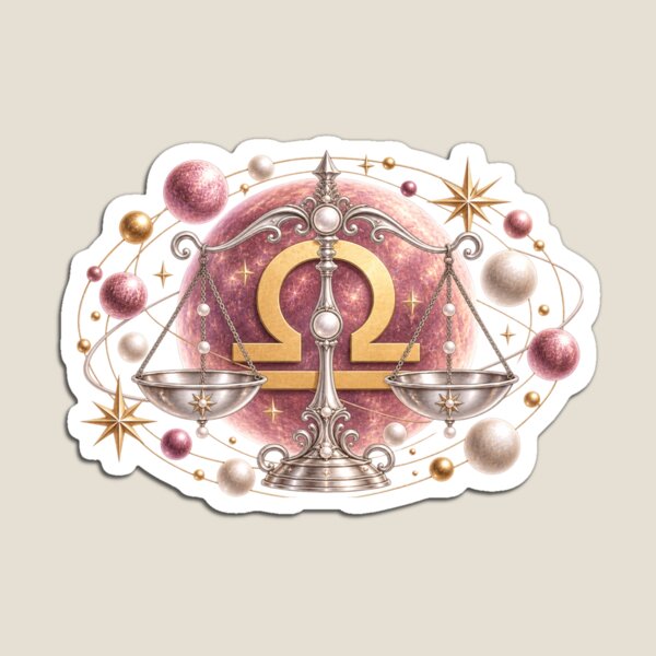 Item preview, Libra Zodiac Scales Art designed and sold by tmoca.