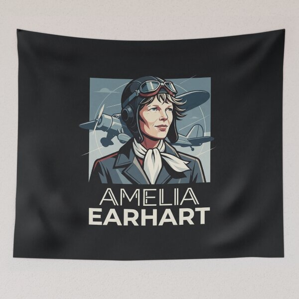 Item preview, Amelia Earhart Vintage Aviation Pioneer Portrait designed and sold by Owcomm.