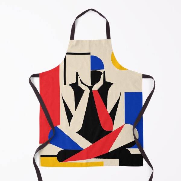 Item preview, Stillness — Bauhaus Meditative Figure in Geometric Calm designed and sold by RamyGallery.