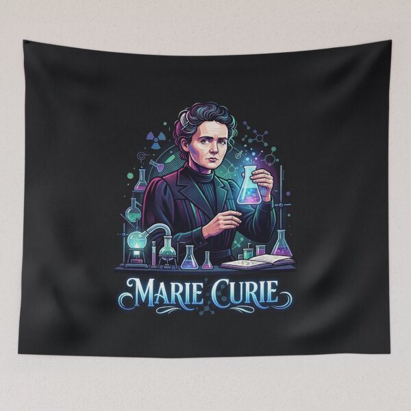 Item preview, Marie Curie Scientific Pioneer Retro Illustration designed and sold by Owcomm.