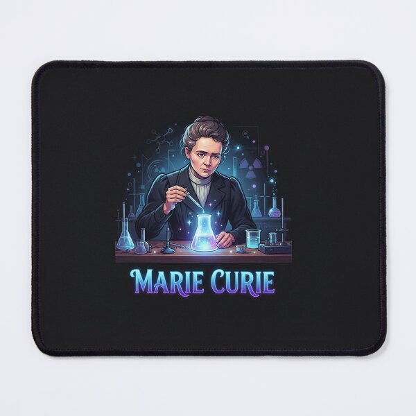 Item preview, Marie Curie Glowing Laboratory Science Historical Portrait designed and sold by Owcomm.