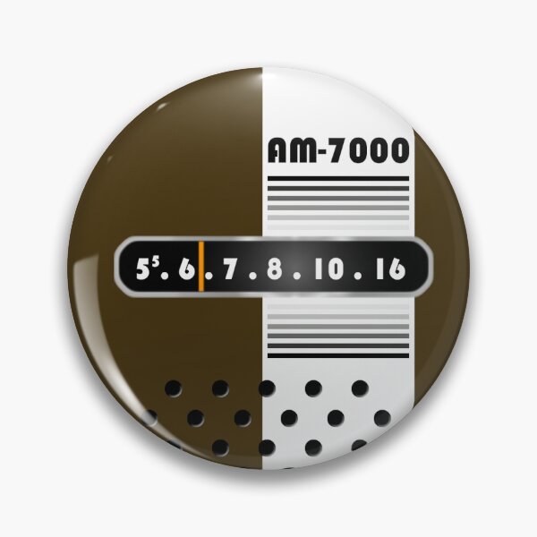 Item preview, Transistor Radio - 70s Mocha Brown with White Stripe designed and sold by ubiquitoid.