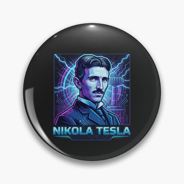Item preview, Nikola Tesla Electric Genius Portrait Illustration designed and sold by Owcomm.