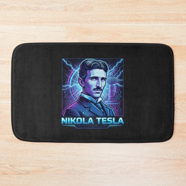 Item preview, Nikola Tesla Electric Genius Portrait Illustration designed and sold by Owcomm.