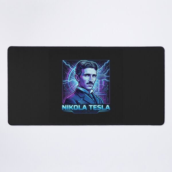 Item preview, Nikola Tesla Electric Genius Portrait Illustration designed and sold by Owcomm.