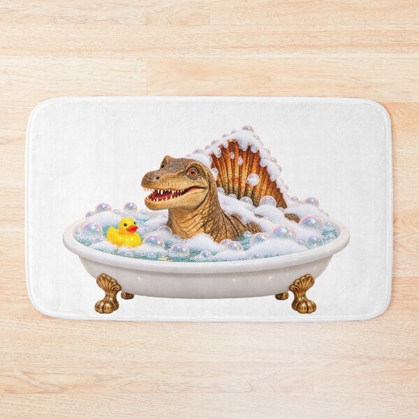 Item preview, Relaxed Spinosaurus Bubble Bath designed and sold by Sillytoe.