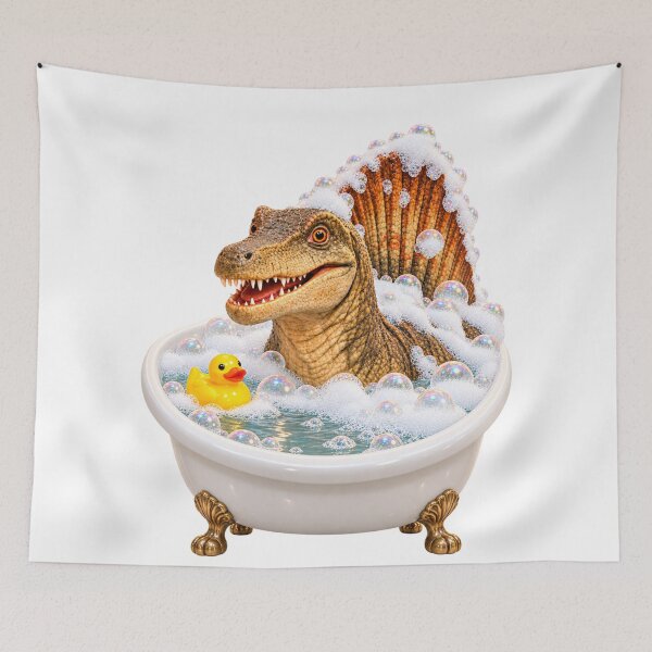Item preview, Relaxed Spinosaurus Bubble Bath designed and sold by Sillytoe.