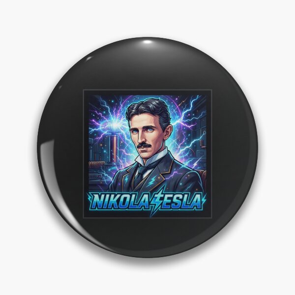 Item preview, Nikola Tesla Electric Genius Scientist Portrait designed and sold by Owcomm.