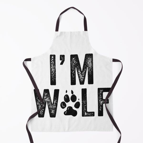Aperçu de l'œuvre JE SUIS UN LOUP - Typographie rustique vieillie avec empreinte de patte créée et vendue par atlasouchen.