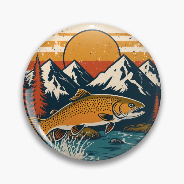 Item preview, Brook Trout Fly Fishing Autumn Mountain Stream designed and sold by Stupid Shirts.