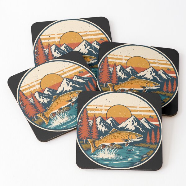 Item preview, Brook Trout Fly Fishing Autumn Mountain Stream designed and sold by Stupid Shirts.