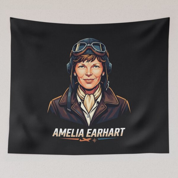 Item preview, Amelia Earhart Aviator Pilot Portrait Illustration    designed and sold by Owcomm.