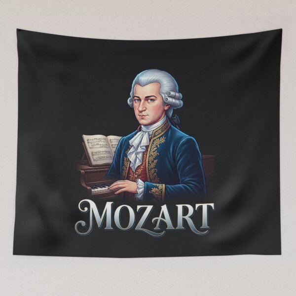 Item preview, Retrato del compositor clásico Wolfgang Amadeus Mozart designed and sold by Owcomm.