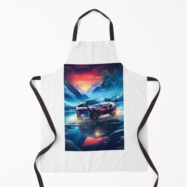 Item preview, Sporty SUV Reflected on Alpine Frozen Lake Scenic Winter Landscape designed and sold by MO7ABIB.
