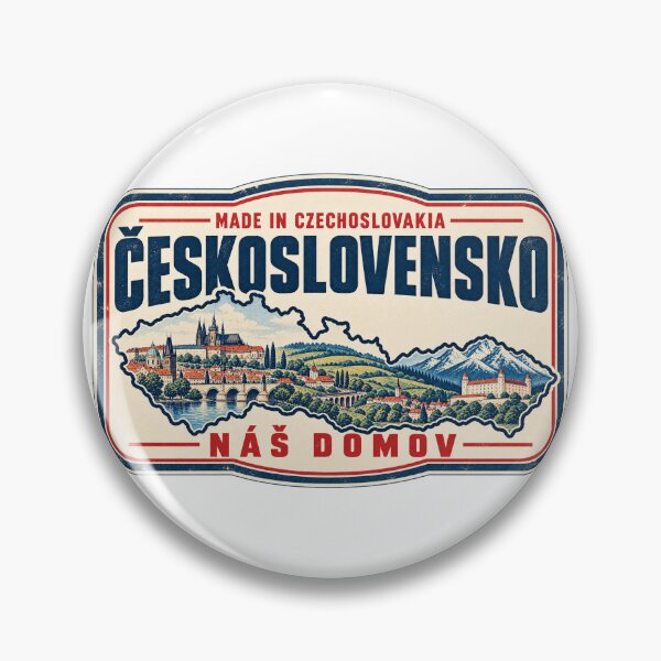 Item preview, Made in Czechoslovakia Czech Slovak Retro Pride designed and sold by The Abstract Vision.