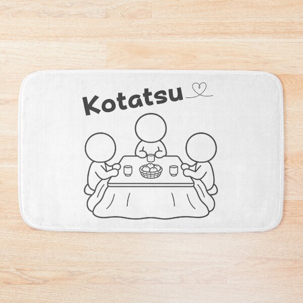 Item preview, Japanese Kotatsu Cozy Winter Family Gathering - Minimal Line Art Pictogram designed and sold by japan-picto.