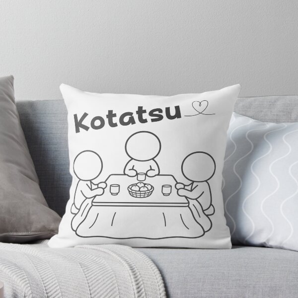 Item preview, Japanese Kotatsu Cozy Winter Family Gathering - Minimal Line Art Pictogram designed and sold by japan-picto.
