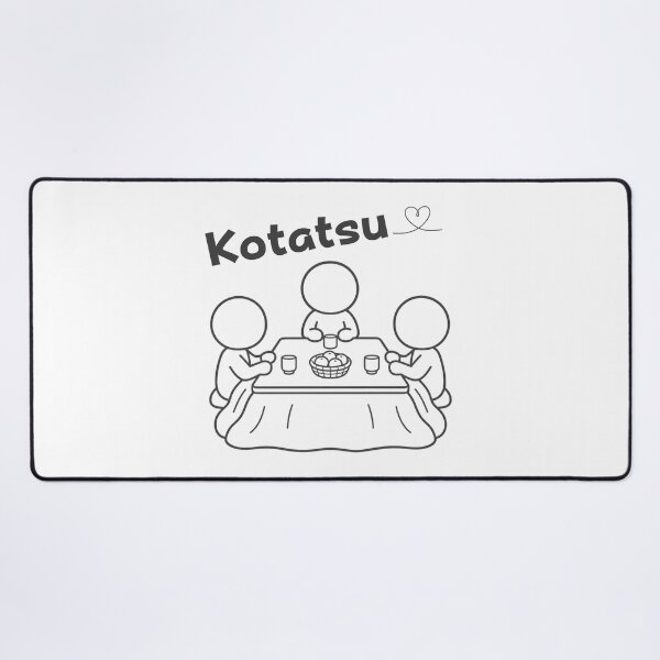 Item preview, Japanese Kotatsu Cozy Winter Family Gathering - Minimal Line Art Pictogram designed and sold by japan-picto.