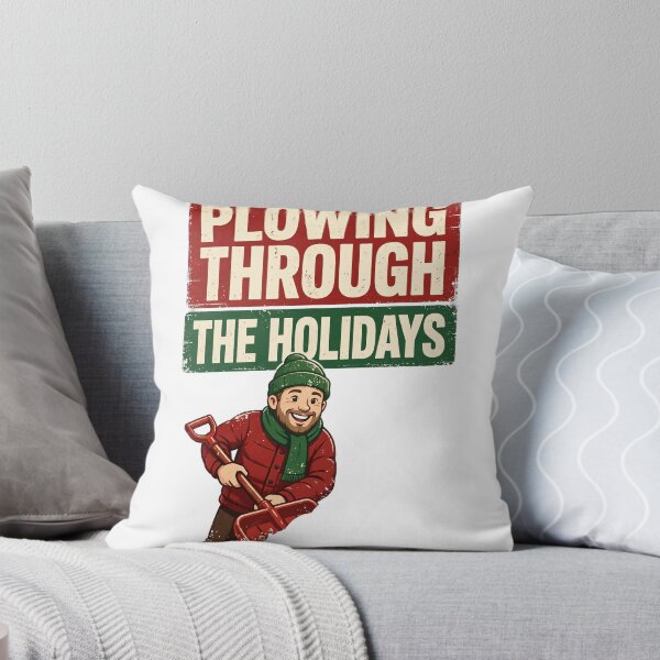 Item preview, Plowing Through The Holidays - Funny Christmas Snow Shirt designed and sold by KERK Art and Design.