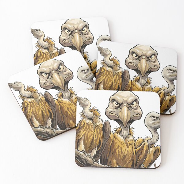 Item preview, Trío de tres buitres - Caricatura designed and sold by vivendulies.
