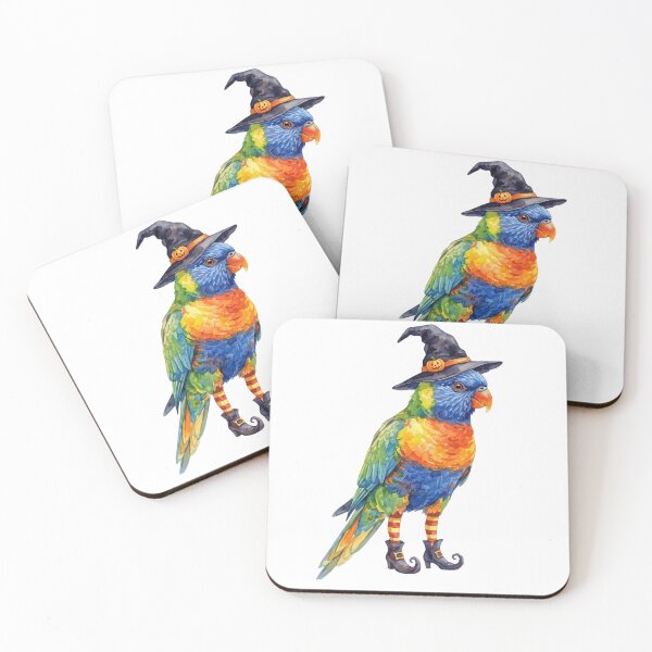 Item preview, Witchy Rainbow Lorikeet designed and sold by Tiffany Roy.