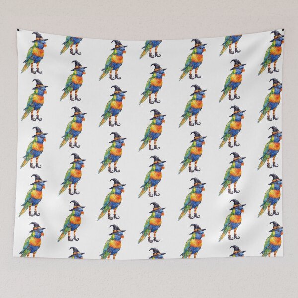 Item preview, Witchy Rainbow Lorikeet designed and sold by Tiffany Roy.