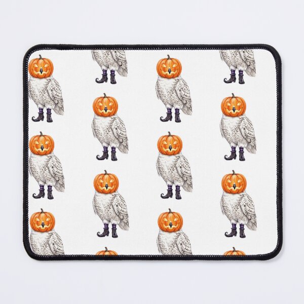 Item preview, Pumpkin Head Snowy Owl designed and sold by Tiffany Roy.