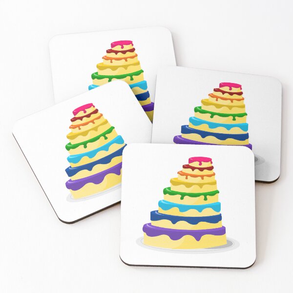 Item preview, Rainbow Pride Flag Cake designed and sold by HarveyHandcraftsandDesigns.