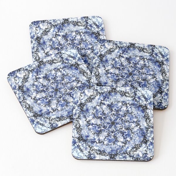 Item preview, Swirly blue tye dye like pattern designed and sold by Thistlegrove.