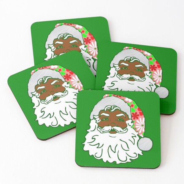 Item preview, vintage christmas groovy 1960s african black santa designed and sold by Gossip Rag.
