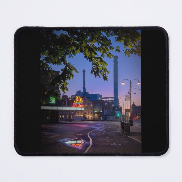 Item preview, City, street, sunset, streetlights, tree designed and sold by Jhonnyyy.