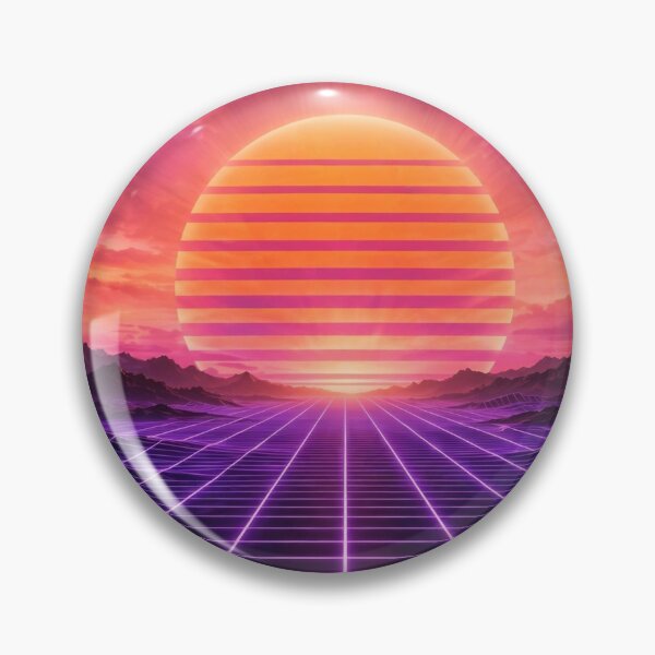 Artikelvorschau, Retro-Synthwave-Sonnenuntergang entworfen und verkauft von PixelsandPrint.