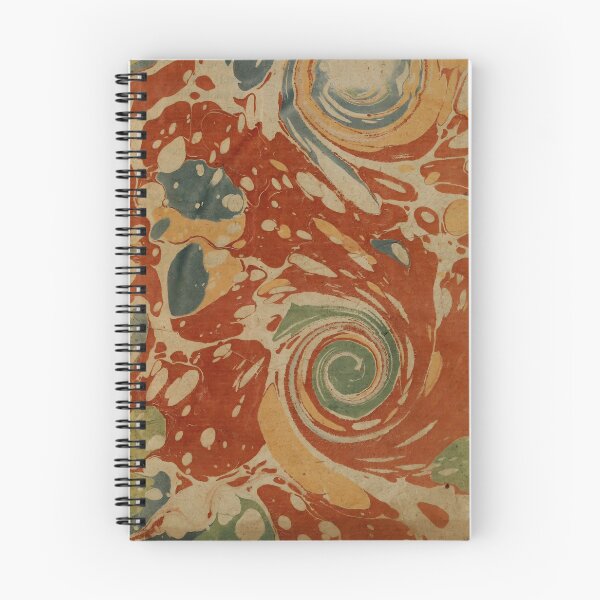 Item preview, Vintage Spiral Terracotta Marbling Pattern designed and sold by footnotes-club.