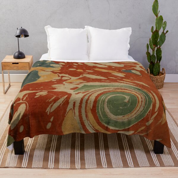 Aperçu de l'œuvre Motif marbré en spirale vintage en terre cuite créée et vendue par footnotes-club.
