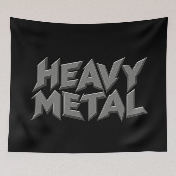 Item preview, Heavy Metal Typography designed and sold by PrintGo26.