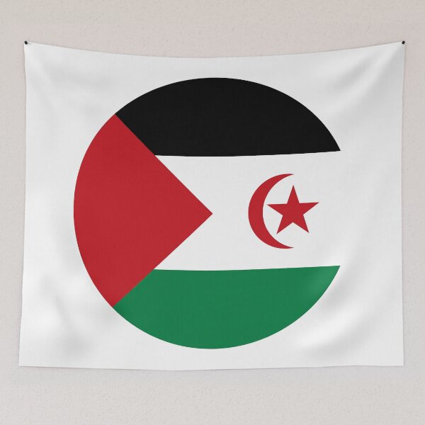 Aperçu de l'œuvre Drapeau du cercle du Sahara occidental EH créée et vendue par shitpostee.