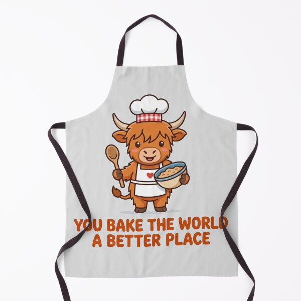Item preview, You Bake The World A Better Place Funny Baking Pun designed and sold by Neon Bones Studio.